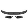 4pcs Front Bumper Lip High Hardness Front Bumper Lip Body Kit for 5 Series F10 F11 M Sport 2011 to 2017 Glossy Black