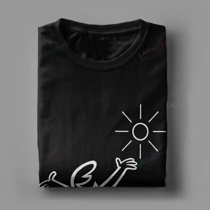 Happy La Linea Summer Casual T-Shirts Men Round Neck Graphic T Shirt Badum Linus Lineman Short Sleeve Tees Fashion Cotton Tops