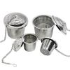 Stainless Steel Loose Tea Leaf Brewing Basket Filter Holder Infuser with Chain