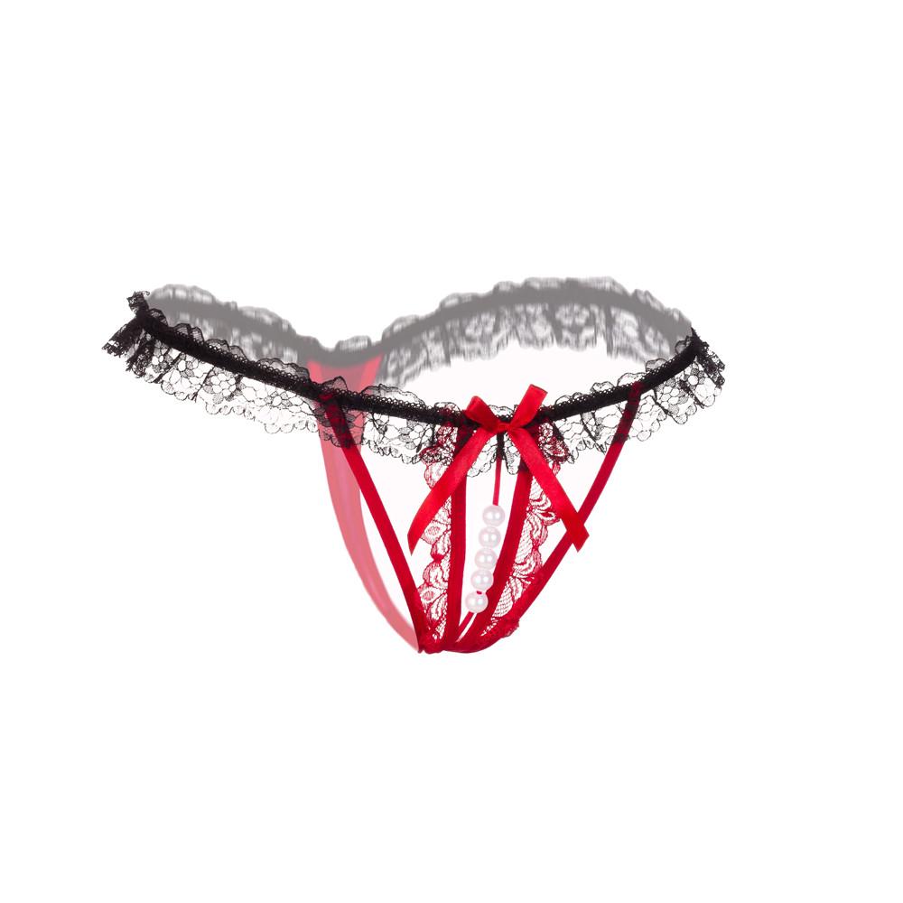 

Полый жемчуг Женщины Кружева Сексуальные стринги Трусики Интимные Белье Нижнее белье RD