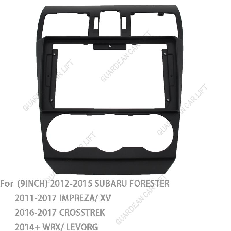 Für SUBARU FORESTER IMPREZA XV CROSSTREK WRX LEVORG 2013+ Stereo-DVD-Player Panel Armaturenbrett-Einbausatz Rahmen 9 Zoll Radioblende passend