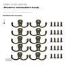 10/5Pcs Coat Hooks Wall-Mounted 2 Hole Towel Hanger For Coats Hat Clothing Home Storage Hook Wall Hook Towel Hanger For Hardware