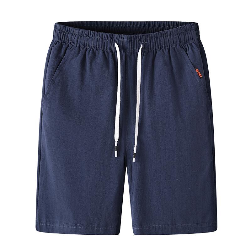 Men Summer Linen Shorts Pants Casual Shorts Trunks Fitness Beach Shorts Man Breathable 100% Cotton Short Trousers