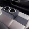 Car Cup Holder Interior Leather Tray Couch Drink Holder Car Backseat Organizer For Cell Phone Snack Remote Water Bottle Truck