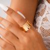 Vintage Minimalist Plain Circle Ring Men Women Niche Senior Sense Opening Ring Fashion Party Jewelry Accessories