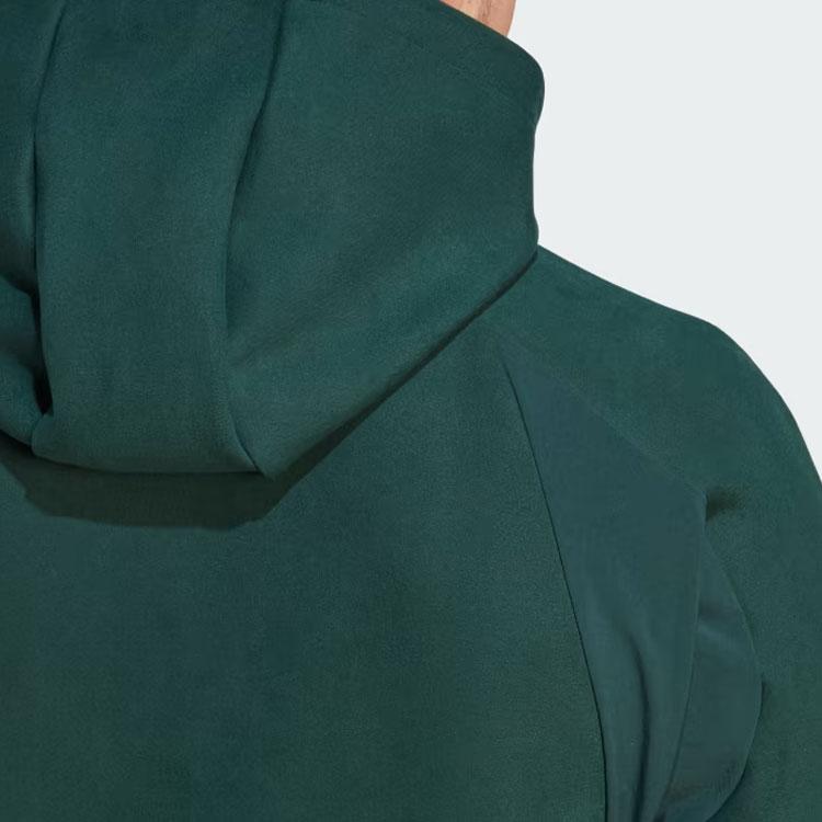 adidas Manchester United Designed For Gameday Full-Zip Hoodie Green Night Men Streetwear IK8786
