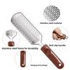 Stainless Steel Foot File Callus Remover Pedicure Tool With Ergonomic Design For Home Spa Care