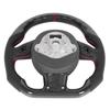 Carbon Fiber Steering Wheel Nappa Perforated Leather Fit for B8.5 RS3 RS4 RS5 RS6 RS7 2013-2016