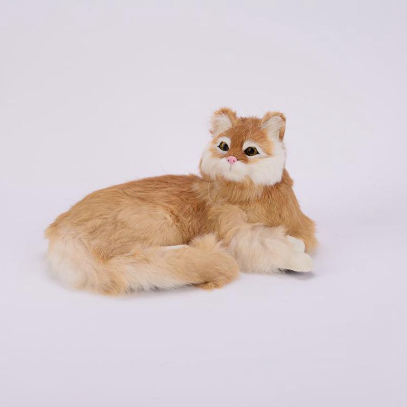 

Імітація кошеняти плюшева іграшка та фігурка для домашнього декору – Ідеальний подарунок на день народження ручної роботи 25x20x11 cm (LxWxH)