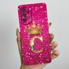 Phone Case for Samsung Galaxy A72 A52 A52S 4G 5G Liquid Silicone Soft Shockproof Lens Protective Cover Luxury Crown Letter Cases