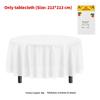 Classic Disposable Round Plastic Disposable Tablecloth With Waterproof Finish For Party Events And Hotel Use