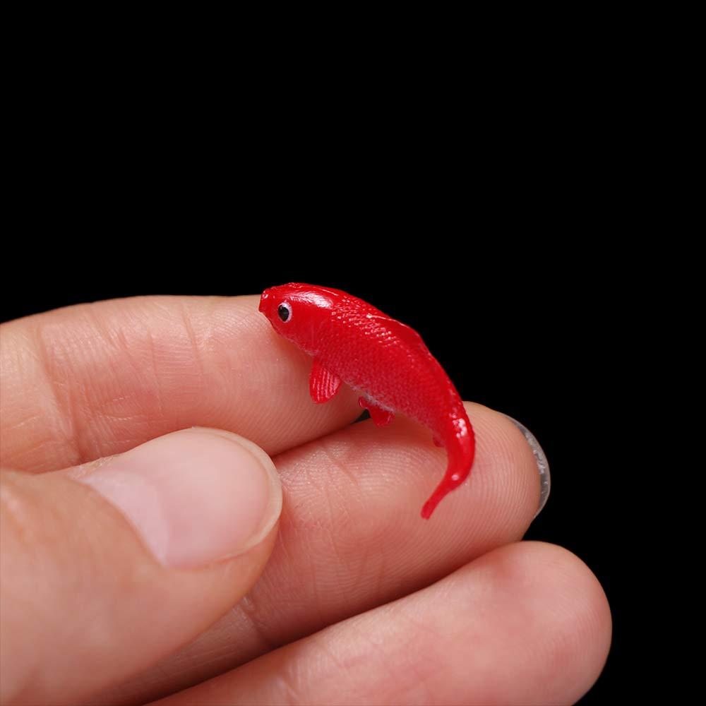 5Pcs Modeling Mini Goldfishes Models Soft 3D Mini Fish Modeling Filler  Fairy Garden