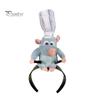 Cooking Mouse King Headband with  Clips Lightweight Plush Mouse Hair Band Anti-slip Stuffed Animal Hair Loop Women Girls Hair Accessories Headwear