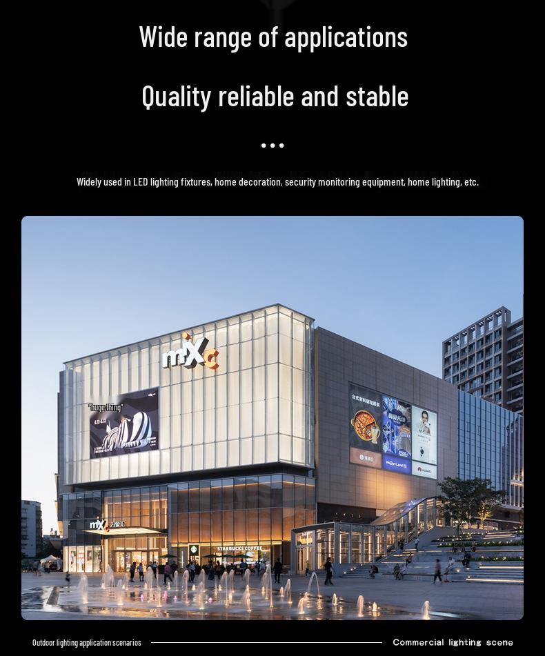 Ultra-thin Silent LED Power Supply: Black Diamond 12V/24V Light Strip Transformer