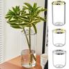 Creative Hydroponic Flower Vase Unbreakable Clear Cylinder Vase  Wedding Centerpieces