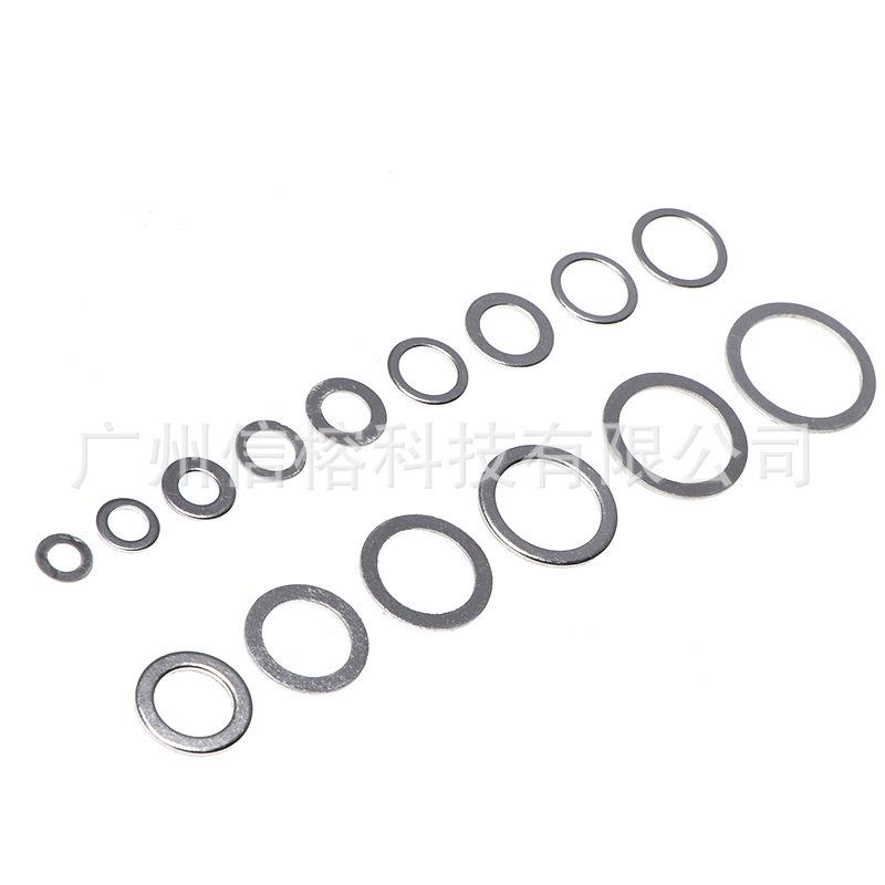 360PCS High-Quality Aluminum Gasket Sealing Washer Set - Temperature Resistant Flat Washers