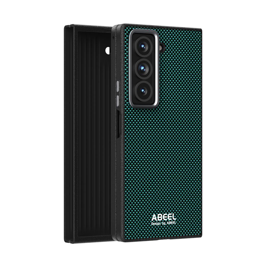 Luksusowe etui z włókna węglowego z magnetycznym zamknięciem typu flip, składane, na telefon Samsung Galaxy Z Fold 7 6, metalowa ochrona obiektywu, odporne na wstrząsy