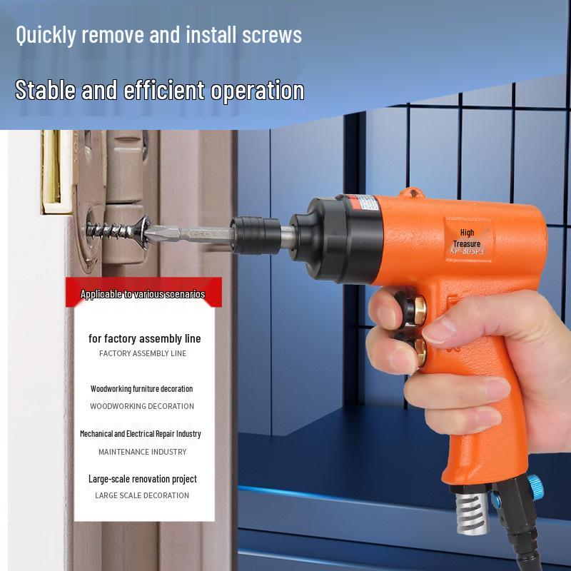Gaobao Industrial Pneumatic Screwdriver 5H8H - Gun Type Air-Powered Driver Machine