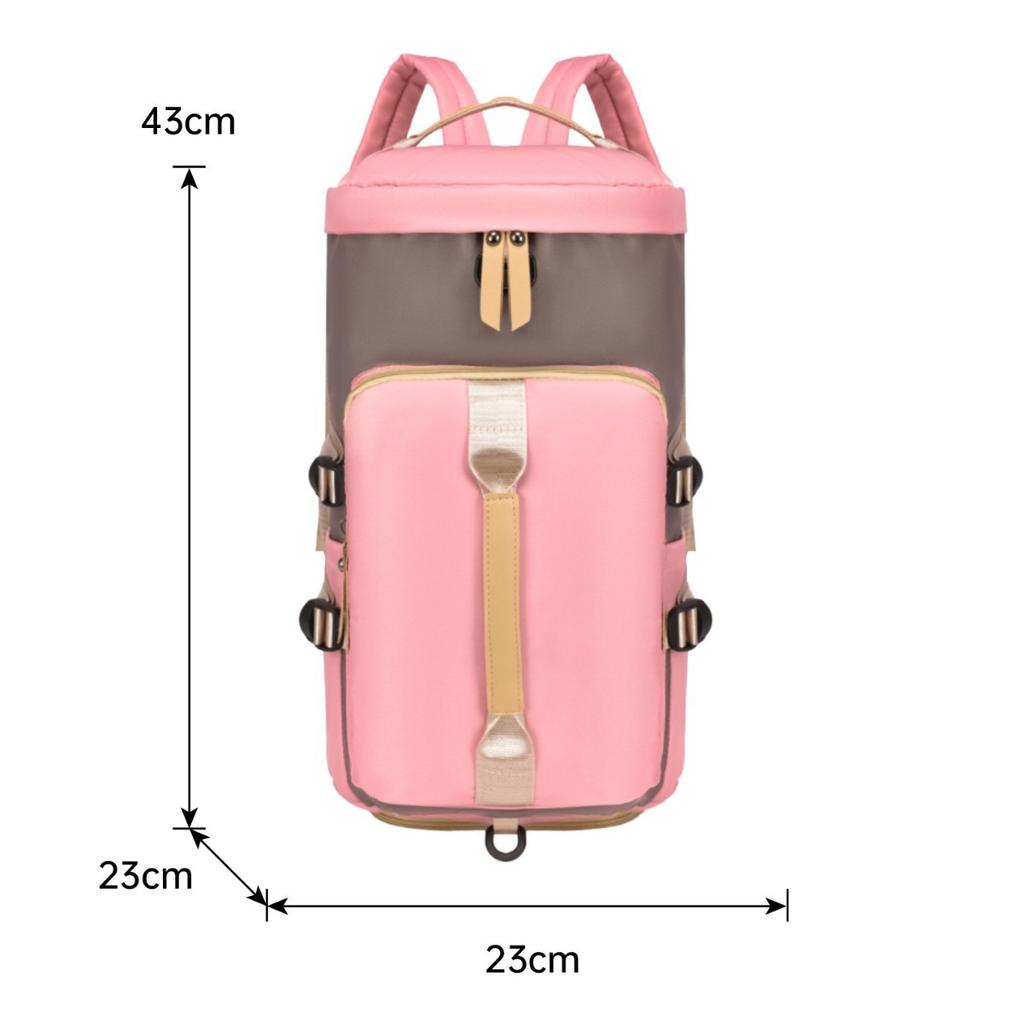 Schoolbag Large capacity short trip bag Women's foldable business trip duffel bag Lightweight expansion Crossbody handbag Men's backpack