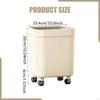 Trash Can Garbage Sturdy Ergonomic Large Capacity Household Waste Bin Wastebasket for Toilet
