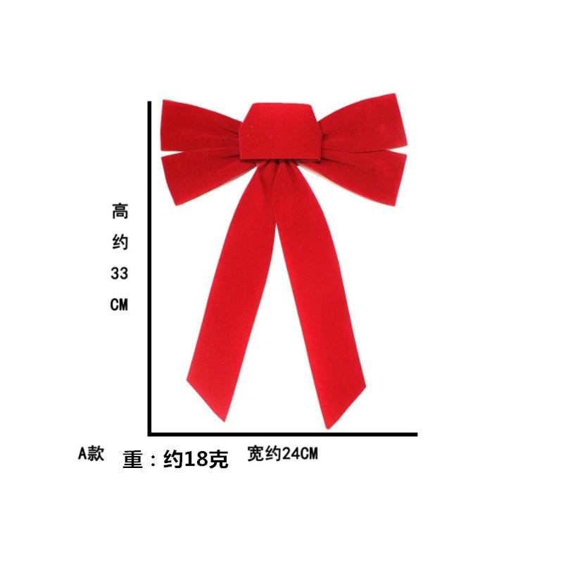 Festive Red Velvet Christmas Bow For Charming Holiday Decor And Seasonal Celebrations