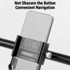 Alu uchwyt na telefon komórkowy na rower ze stopu aluminium Obrotowy uchwyt do smartfona na hulajnogę