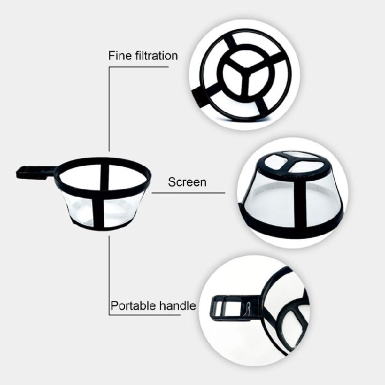 6 Stück Elegante Nylon-Kaffeefilter Wiederverwendbar und Einfach zu Verwenden für Kaffeemaschine und Aufgüsse Ideal für den Täglichen Gebrauch