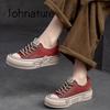 Spring Genuine Leather Women Shoes Lace-up Sewing Flat Handmade Concise Leisure Comfortable Ladies Shoes