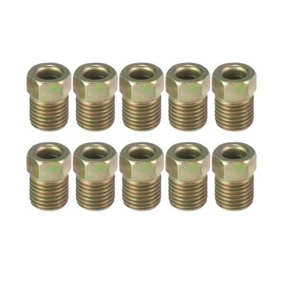 X AUTOHAUX Bremsleitungs-Überwurfmutter für 4,8 mm Stahlbremsleitung für Auto 9,5 mm-24 Gewinde 10 Stück