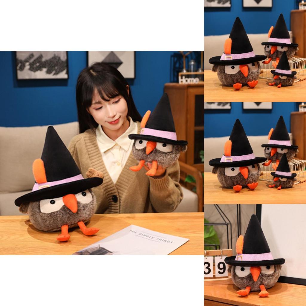Owl Plush Toy Halloween Decor Cute Soft Stuffed Animal For Girls Home Office