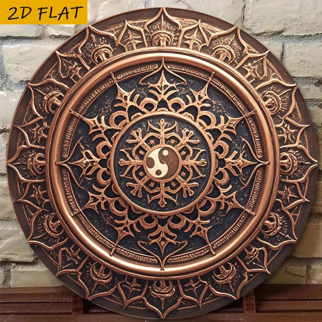 2D Flat Metal Wall Sign Decor