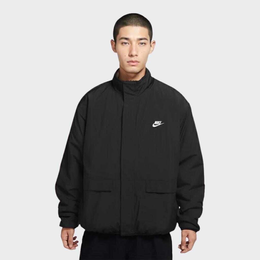 Nike Giacca invernale reversibile Sportswear Club Fleece Plus nera/vela da uomo Streetwear DQ4885-010