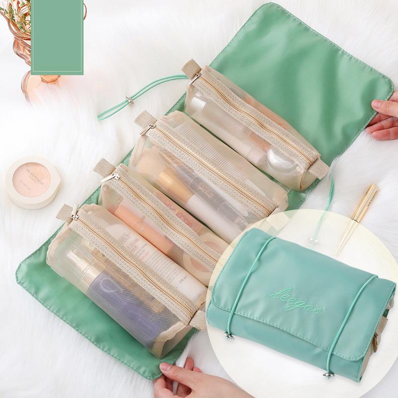 Detachable 4-in-1 Makeup Bag Portable Large Capacity Travel Toiletry Bag Dormitory Storage Bag Makeup Bag