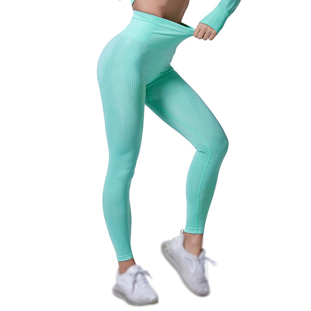 Damen Yogahose, eng anliegend, hohe Taille, Hüftheben, sexy, eng anliegend, nahtlos