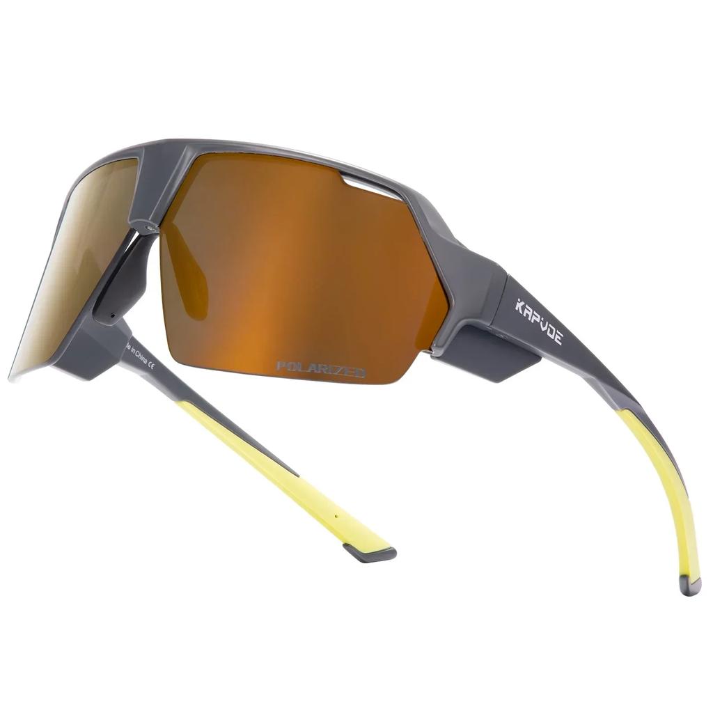 Kapvoe Polarized Fishing Glasses Man Running Sun Glasses Bicycle Sports Cycling Sunglasses MTB Road Bike for Women UV400 Goggles