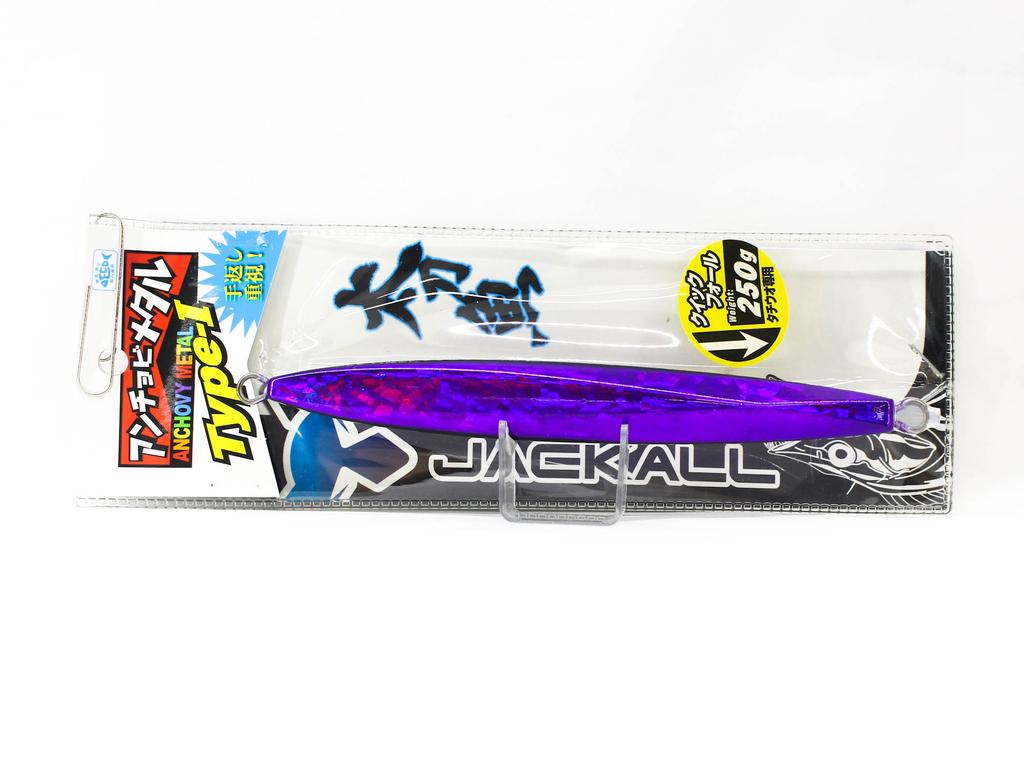 Jackall Metal Jig Anchovy Type 1 Standard 250 grams Purple (4965)