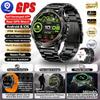 New Military Outdoor Dual-Band GPS Track Smartwatch Men Bluetooth Call Compass Swimming Grade 5ATM Waterproof Smart Watches