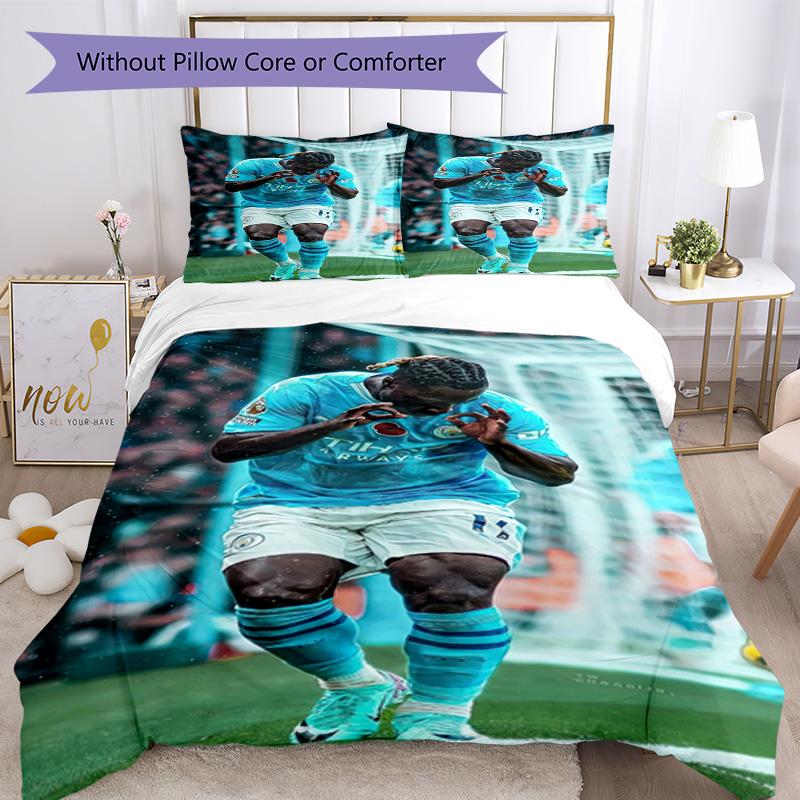 Manchester City Bedding Set Breathable Duvet Cover With Pillowcases Home Decoration Birthday Gift