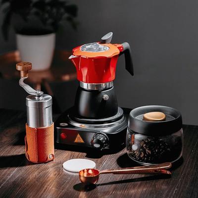 Cafetière expresso Moka Pot 150/300ML 3 tasses 6 tasses Cafetière italienne anti-fuite pour cuisinière