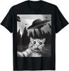 Retro Cat Daddy 80s 90S Style Cat Retro Cat Sunglasses T-Shirt Creative Holiday Gift Women Men Clothing Tops Graphic T Shirts
