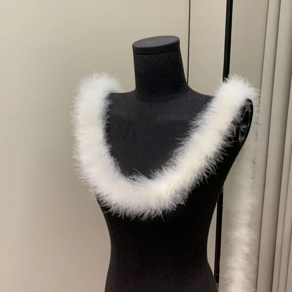 New 2 Meter Decorative Strip Faux Fur DIY Apparel Sewing Fluffy Trim Home Decor Cuff Strip Artificial Fur Decoration