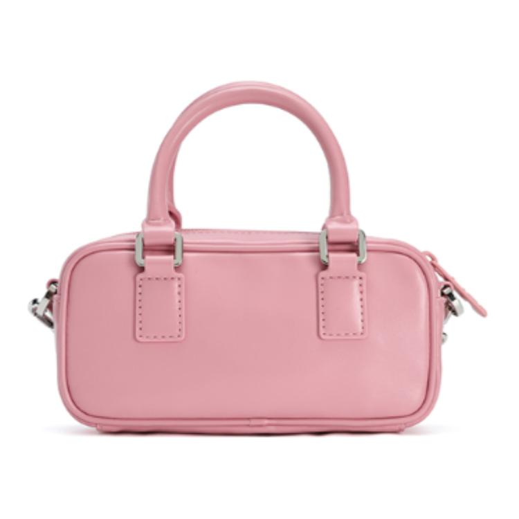 Fila Heritage Fashion Casual Versatile Zipper Closure Synthetic Leather Shoulder Crossbody Handbag Mini Women Handbag Pink F13W448161F-PK