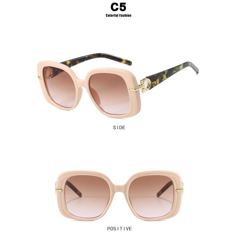 Women's sunglasses, fashion sunglasses, square large-frame sunglasses.