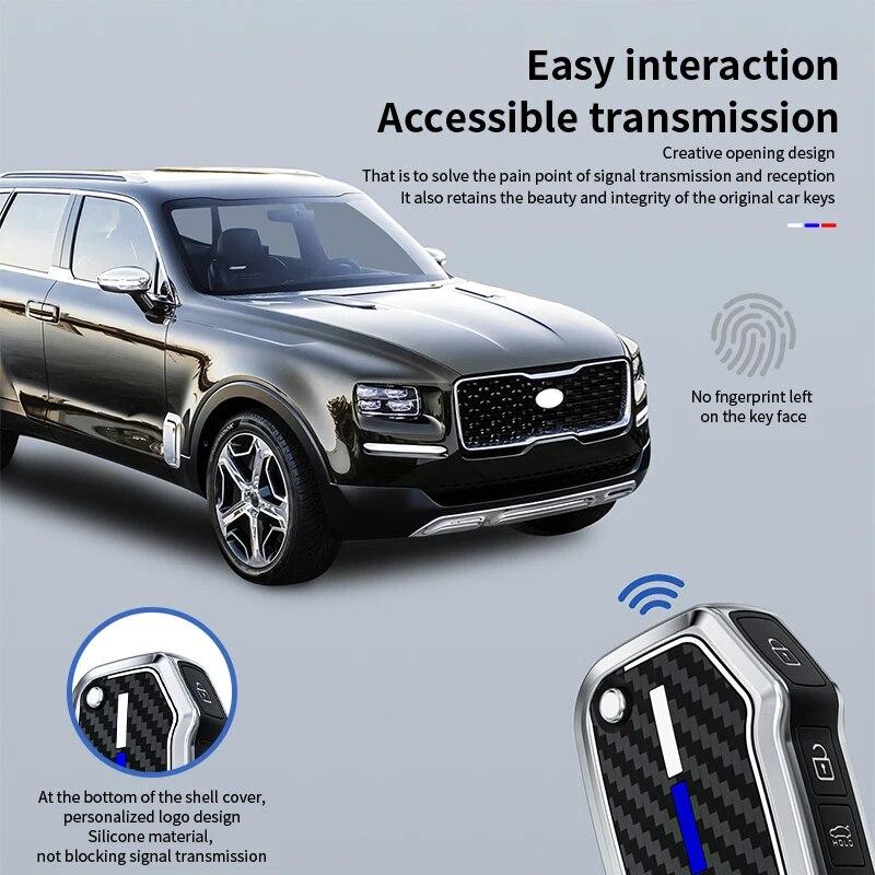 Car Remote Key Case Cover Protective Shell Fob for KIA Sportage R GT Stinger GT Sorento Ceed CD Cerato Forte 20 18 2019 Car Bag