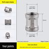 Four-Way Stainless Steel Inner and Outer Thread Elbow Reducer for Water Pipes