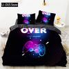 Game Duvet Cover Set Microfiber Colorful Gamepad Print Bedding Set Boys Teens Video Game Gamepad Play Everywhere Comforter Cover