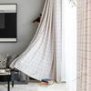 White Small Square Bedroom Living Room Decorative Curtain Finished Semi-Short Curtain Short Curtain Japanese Style