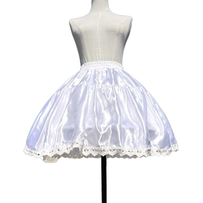 

Жіночий кринолін з регульованою підтримкою на кістках Короткий спідниця Костюмні аксесуари 1 білий