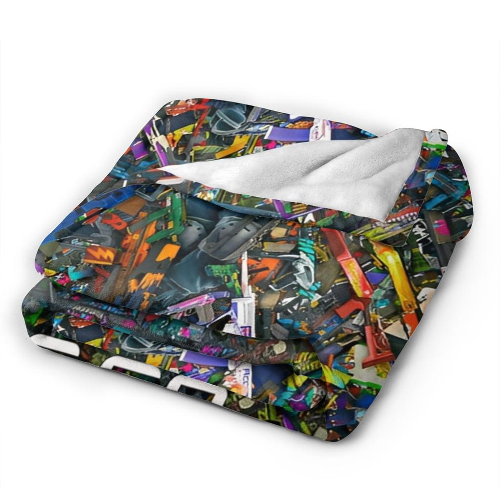 Counter Strike CS Go Fleece Throw Fashion Blanket Shootting Game Art for Bedding Throws Knitted Fashion Blanket Office Thin Portable Quilt