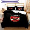 3pcs Al Ahly FC Design Cover Set - HD Printed Bedding with 1 Cover and 2 Pillowcases - Perfect for Home and Dorm Decor